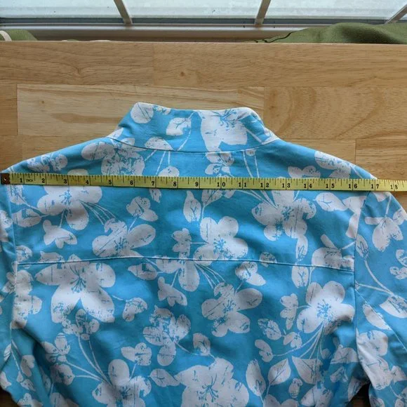 Madison Robin Egg Blue Floral "Trench" Coat NWT - Picture 12 of 16